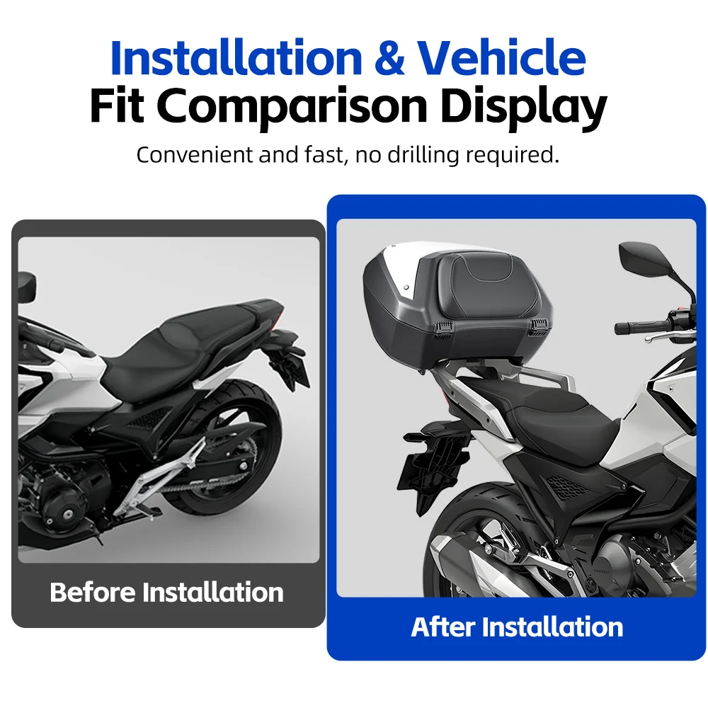SPD 50L Tail Box PP Motorcycle Trunk Helmet Box For Honda NC750X Top Rear Luggage Tool Tail Box Large Capacity With Safe Lock
SPD 50L Tail Box PP Motorcycle Trunk Helmet Box For Honda NC750X Top Rear Luggage Tool Tail Box Large Capacity With Safe Lock