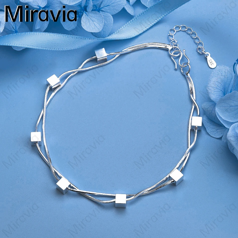 Miravia 925 Sterling Silver Square Double Chain Bracelet Cute Fashion Women Gift Jewelry
Miravia 925 Sterling Silver Square Double Chain Bracelet Cute Fashion Women Gift Jewelry