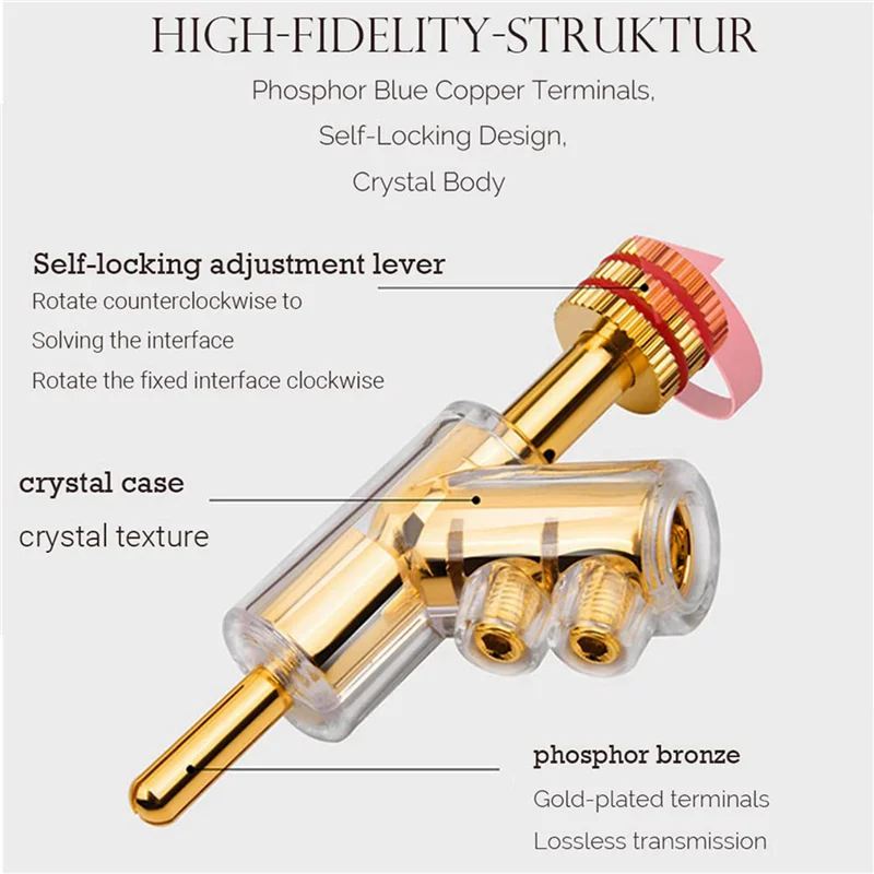 【Fast-Sale】8Pcs Banana Plugs 45 Degree Angled Banana Connectors Screw Locking Connectors For AV Receiver,Amplifier,Speaker Gold
【Fast-Sale】8Pcs Banana Plugs 45 Degree Angled Banana Connectors Screw Locking Connectors For AV Receiver,Amplifier,Speaker Gold