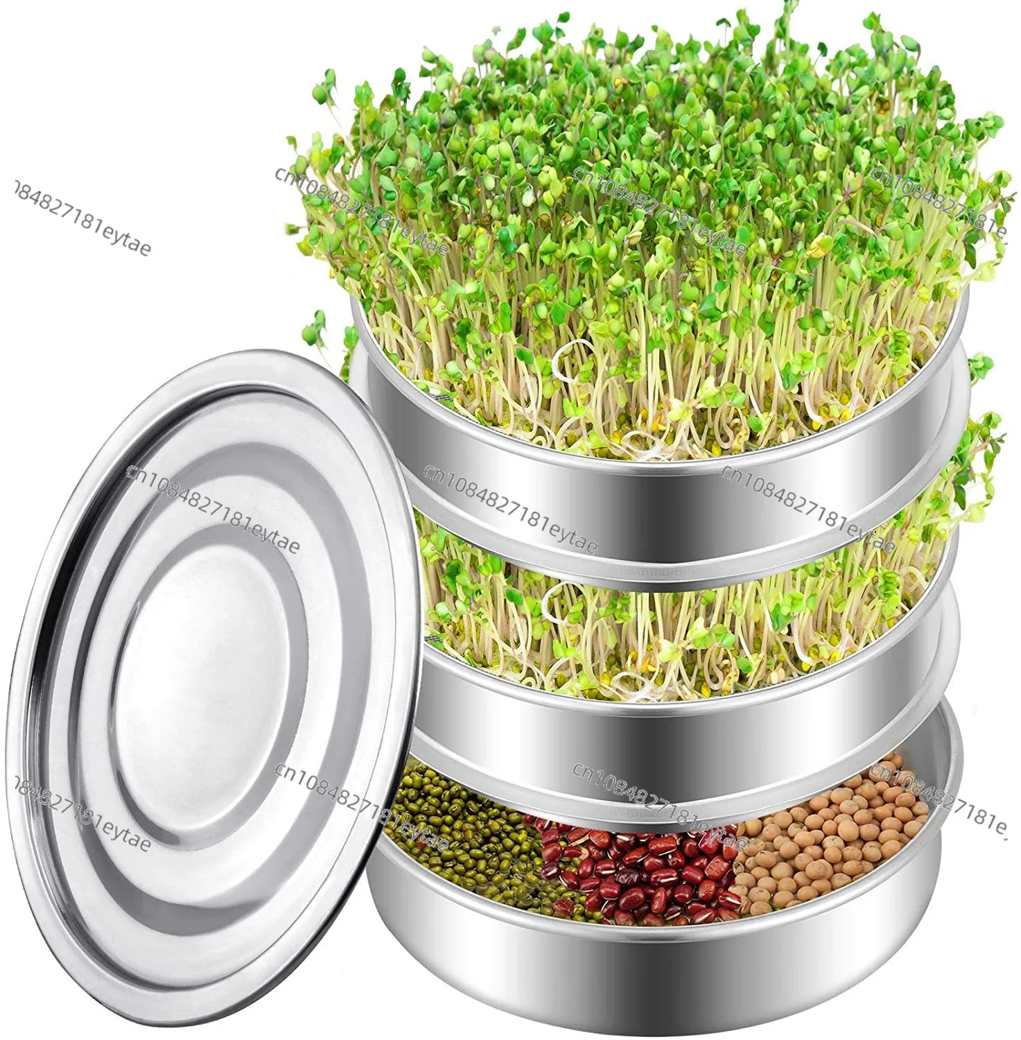Stackable Stainless Steel Seed Sprouting Kit 2 Tier Mesh Trays for Seed Germination
Stackable Stainless Steel Seed Sprouting Kit 2 Tier Mesh Trays for Seed Germination