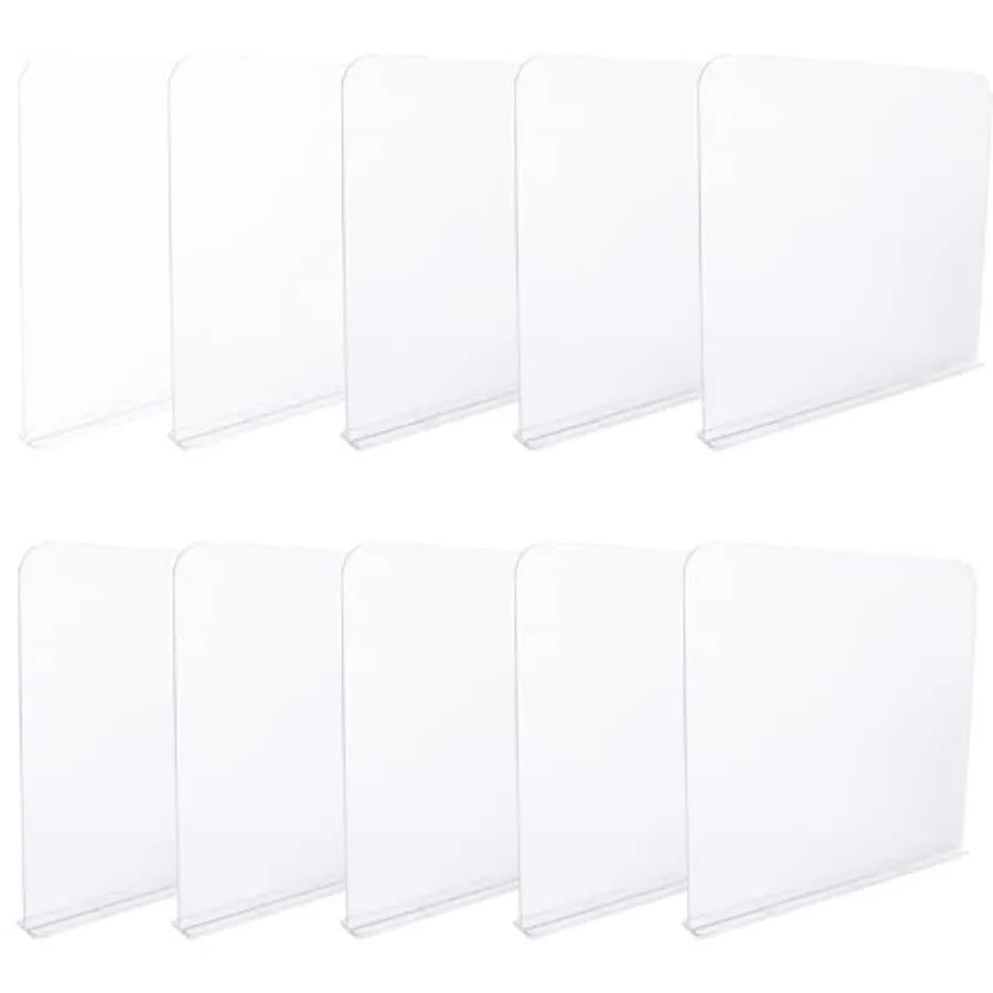 ROUFA Acrylic Shelf Dividers for Closet Shelf Organizer 10Pcs Wood Closet Divider Separator for Storage and Organization Bedroo
ROUFA Acrylic Shelf Dividers for Closet Shelf Organizer 10Pcs Wood Closet Divider Separator for Storage and Organization Bedroo