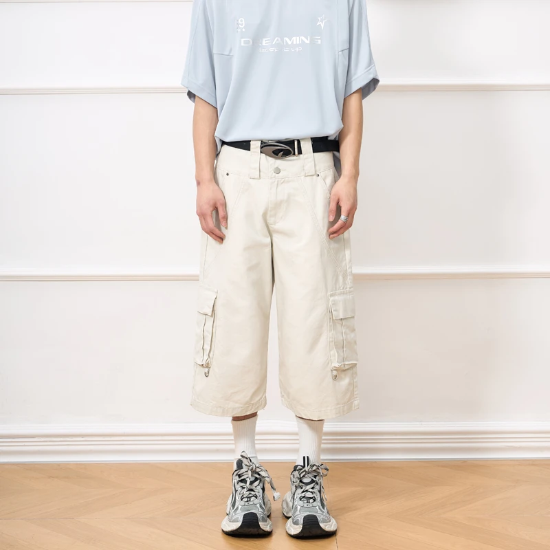 Men Double Waist Streetwear Vintage Fashion Loose Causal Wide Leg Calf-length Short Cargo Pants Women Y2k Pant Trouser
Men Double Waist Streetwear Vintage Fashion Loose Causal Wide Leg Calf-length Short Cargo Pants Women Y2k Pant Trouser