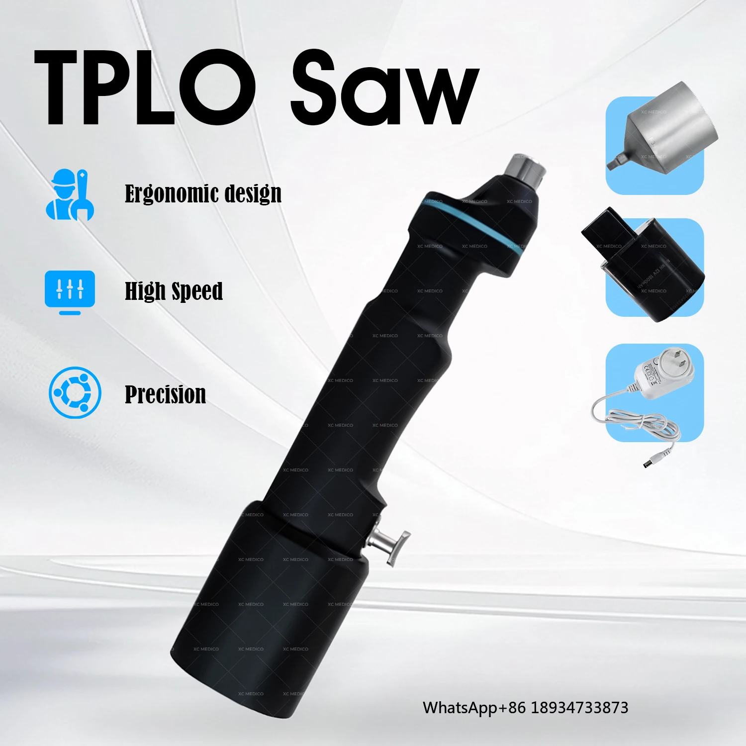 TPLO Power Saw (No Saw Blades) Professional Veterinary Surgical Instrument for Small/Large Animal Bone Operations
TPLO Power Saw (No Saw Blades) Professional Veterinary Surgical Instrument for Small/Large Animal Bone Operations