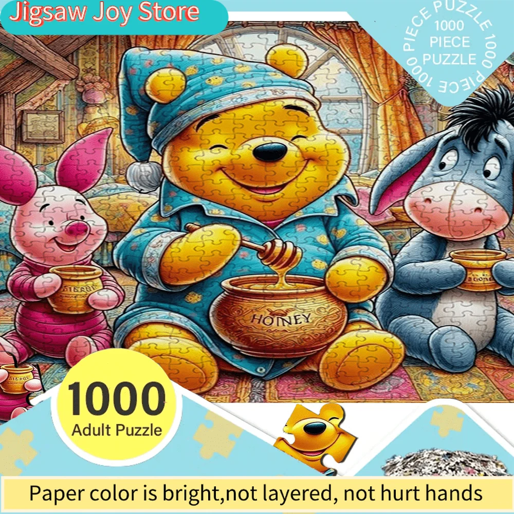 Большой пазл, Пигги и Йор с медовыми банками, яркие цвета, легко хранить и переносить, сочетает развлечение и обучение
Большой пазл, Пигги и Йор с медовыми банками, яркие цвета, легко хранить и переносить, сочетает развлечение и обучение