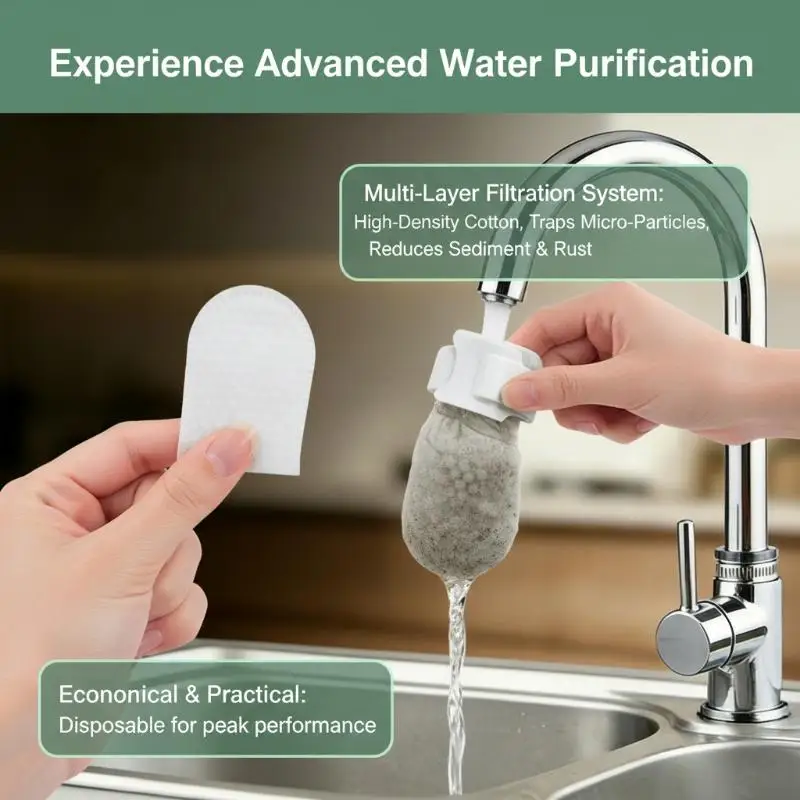 20/50pc S/M/L Disposable Faucet Filter Cotton Bag Kit Universal Water Tap Filtration Sock For Kitchen Bathroom Faucet Accessorie
20/50pc S/M/L Disposable Faucet Filter Cotton Bag Kit Universal Water Tap Filtration Sock For Kitchen Bathroom Faucet Accessorie