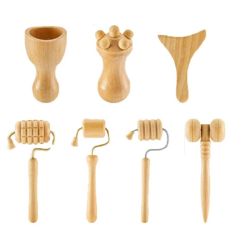 6/7/8Pcs/Set Wooden Facial Massage Tools Scraping Board Roller Face Massager Kit Anti-Aging Durable Facial Care Kit Face Lifting
6/7/8Pcs/Set Wooden Facial Massage Tools Scraping Board Roller Face Massager Kit Anti-Aging Durable Facial Care Kit Face Lifting