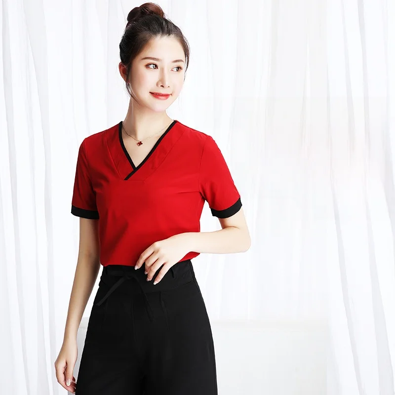 Short Sleeve Work Uniform Women's Chinese Style Foot Massage Bath Hotel Service Clothes JY089 Hotel Work Uniforms Female Tech...
Short Sleeve Work Uniform Women's Chinese Style Foot Massage Bath Hotel Service Clothes JY089 Hotel Work Uniforms Female Tech...