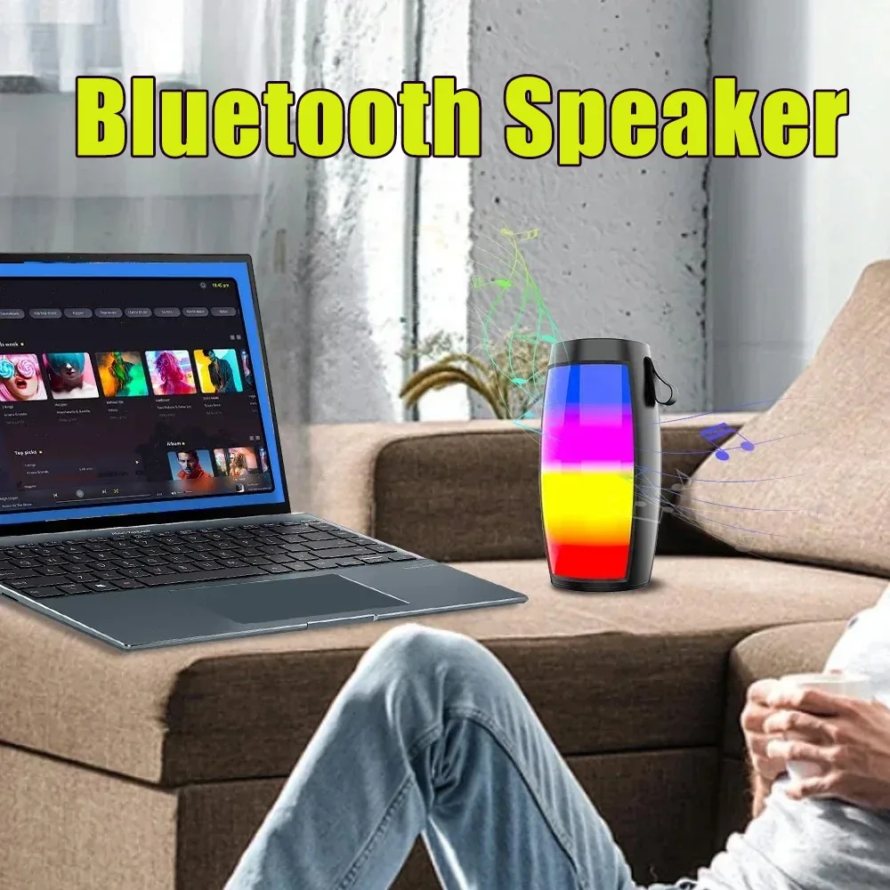Colorful LED Lights Bluetooth Speaker Wireless Portable TF Card Slot Outdoor Desktop Speaker Birthday Gift
Colorful LED Lights Bluetooth Speaker Wireless Portable TF Card Slot Outdoor Desktop Speaker Birthday Gift