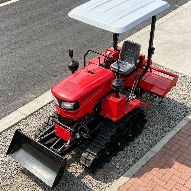Customized Bestselling Tracked Rotary Tiller, New Ride-on Rotary Tiller, Reinforced Tracked Farming Cultivation Equipment
Customized Bestselling Tracked Rotary Tiller, New Ride-on Rotary Tiller, Reinforced Tracked Farming Cultivation Equipment