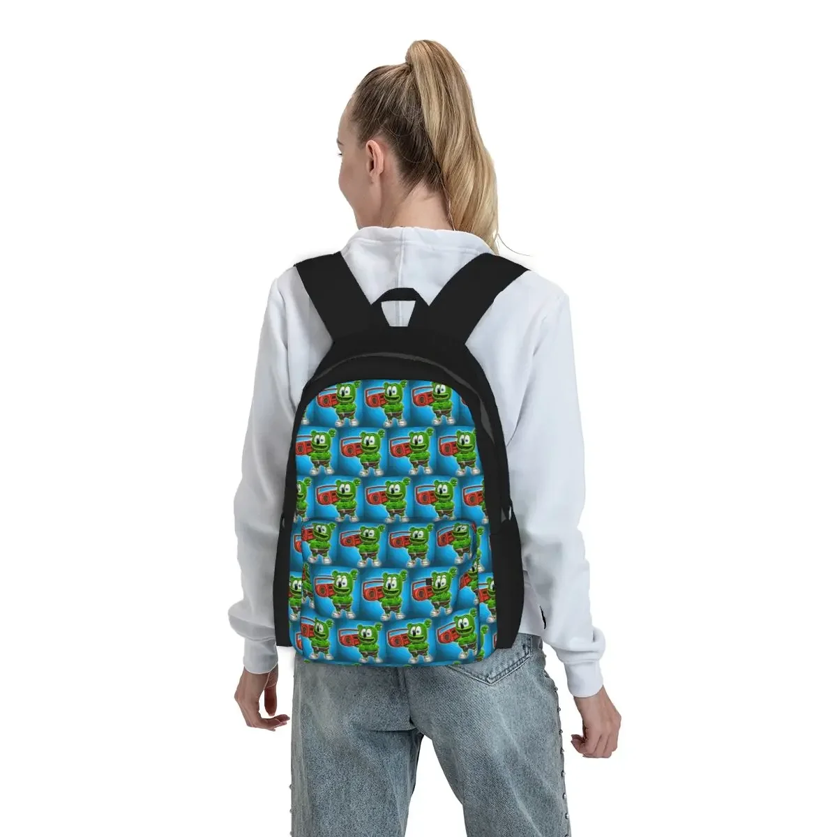 Gummibar (the Gummy Bear) Backpack Boys Girls BookBag Children School Bag Laptop Shoulder Bags for Men Women
Gummibar (the Gummy Bear) Backpack Boys Girls BookBag Children School Bag Laptop Shoulder Bags for Men Women
