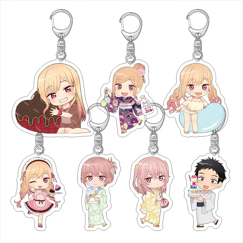 Anime My Dress-Up Darling Keychain Marin Kitagawa Wakana Gojo Key Chain Acrylic Model Plate Holder Birthday Prop Fans Gifts
Anime My Dress-Up Darling Keychain Marin Kitagawa Wakana Gojo Key Chain Acrylic Model Plate Holder Birthday Prop Fans Gifts
