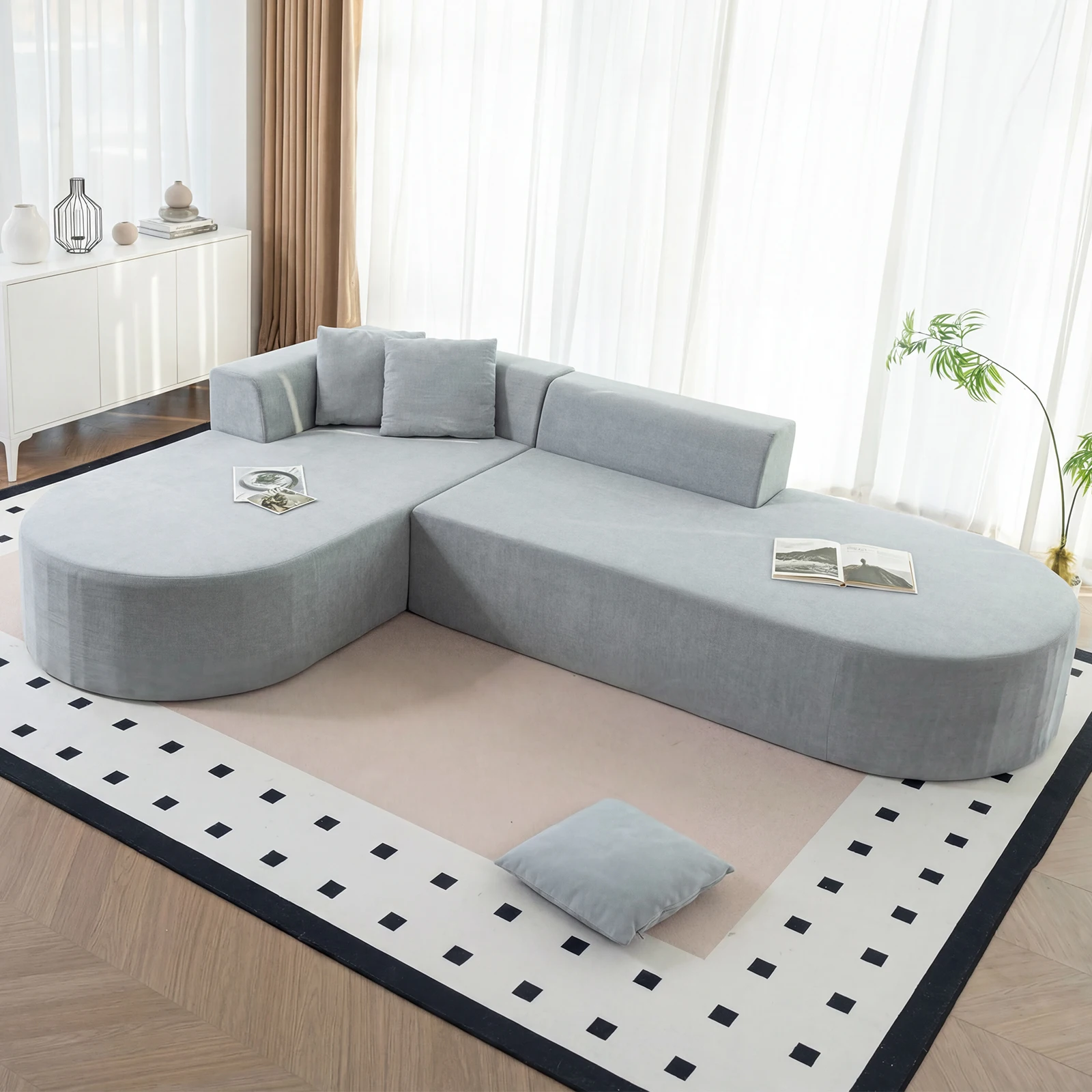 107" L-Shaped Modular Sectional Sofa, Corduroy Couch with Deep Seats , Comfortable Cloud Sofa for Living Room or Bedroom
107" L-Shaped Modular Sectional Sofa, Corduroy Couch with Deep Seats , Comfortable Cloud Sofa for Living Room or Bedroom