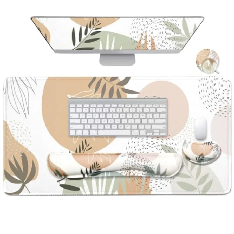 4-in-1 Large Mouse Pad Keyboard Wrist Rest Pad and Wrist Support Mousepad Set Extended Desk Pad Waterproof Desk Mat for Home Of
4-in-1 Large Mouse Pad Keyboard Wrist Rest Pad and Wrist Support Mousepad Set Extended Desk Pad Waterproof Desk Mat for Home Of