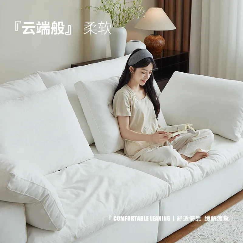 Premium cotton and linen sofa straight-row white cream soft cloud three-seat linen fabric living room combination home
Premium cotton and linen sofa straight-row white cream soft cloud three-seat linen fabric living room combination home