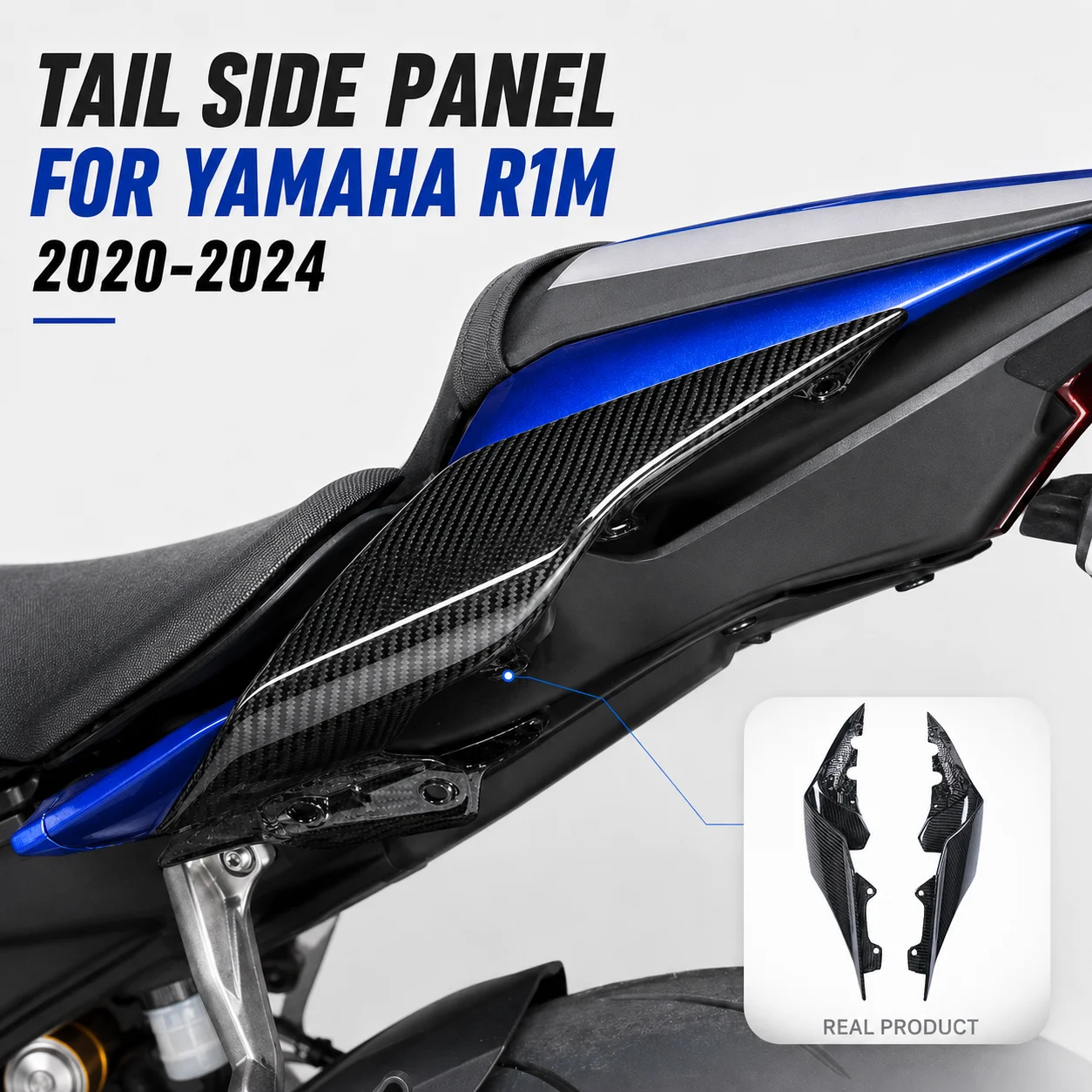 Rear Tail Side Panel Cover For Yamaha R1M 2020-2024 Carbon Fiber Motorcycle Accessories
Rear Tail Side Panel Cover For Yamaha R1M 2020-2024 Carbon Fiber Motorcycle Accessories