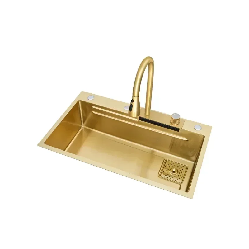 Top Quality Hot SalesSink Nano 304 Stainless Steel Large Single Sink Kitchen Household Vegetable Basin Manual Dishwashing Sink
Top Quality Hot SalesSink Nano 304 Stainless Steel Large Single Sink Kitchen Household Vegetable Basin Manual Dishwashing Sink