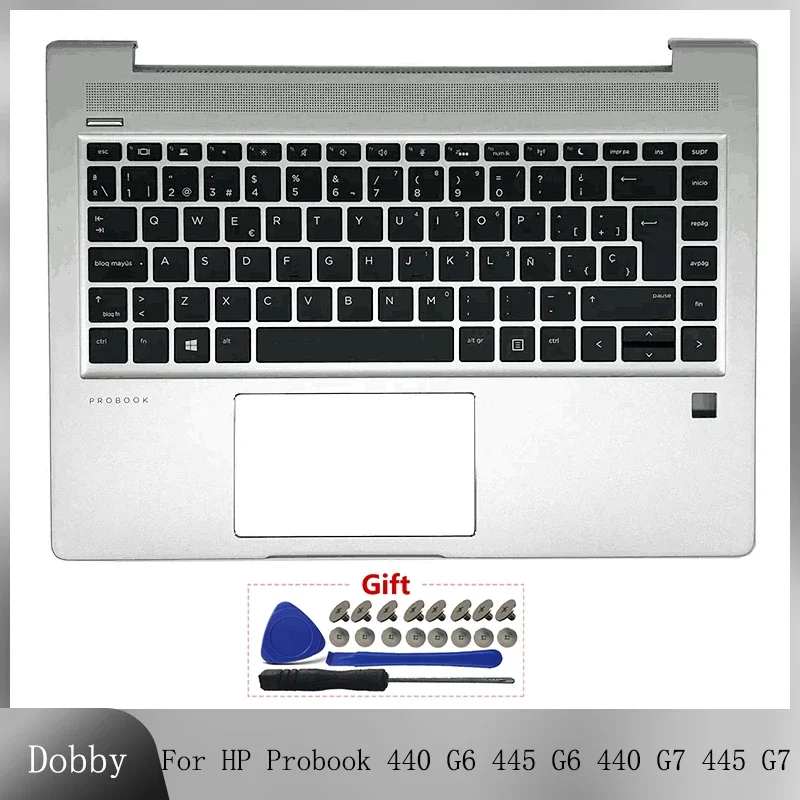 Original New Spanish Keyboard For HP Probook 440 G6 445 G6 440 G7 445 G7 Laptop Palmrest Upper Cover with Backlight Keyboard SP
Original New Spanish Keyboard For HP Probook 440 G6 445 G6 440 G7 445 G7 Laptop Palmrest Upper Cover with Backlight Keyboard SP