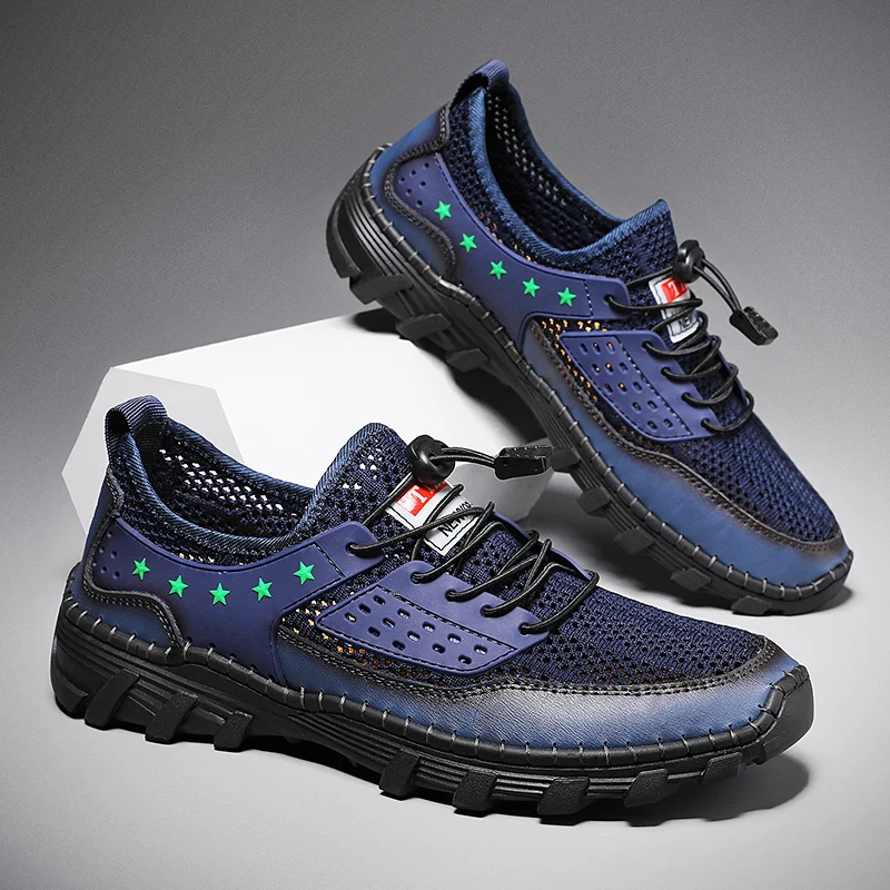 Sports shoes men's summer large mesh soft-soled youth running shoes light breathable men's shoes casual hollow sports shoes
Sports shoes men's summer large mesh soft-soled youth running shoes light breathable men's shoes casual hollow sports shoes