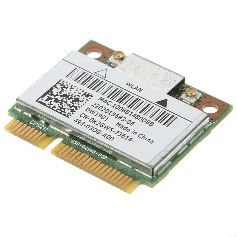 B0KF DW1901 AR5B22 Wireless Half Mini PCI-E Card Dual Band 2.4+5G 300M 802.11a/b/g/n
B0KF DW1901 AR5B22 Wireless Half Mini PCI-E Card Dual Band 2.4+5G 300M 802.11a/b/g/n