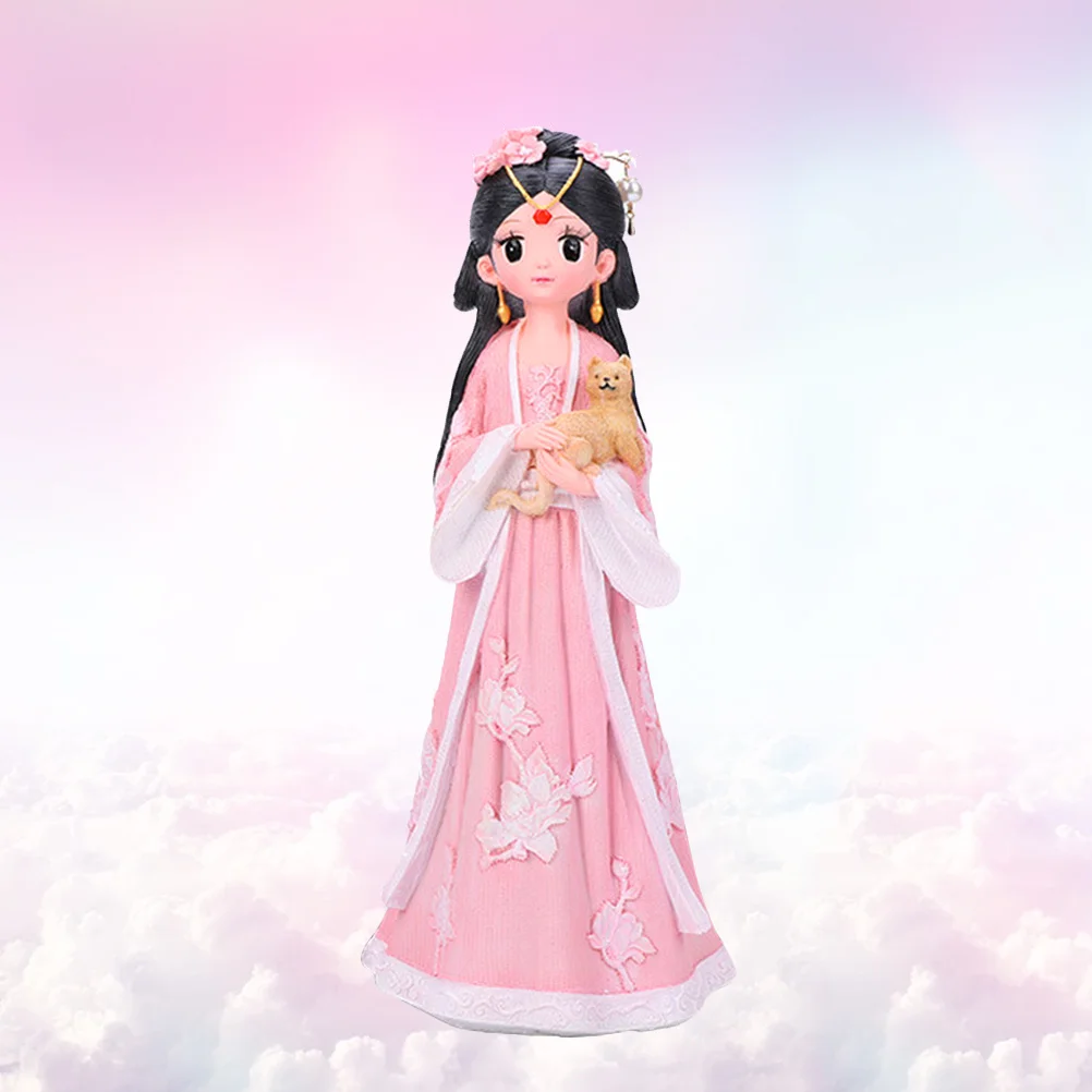 Ancient Chinese Style Resin Ornament Large Pink Traditional Dress Girl Sculpture Handcrafted Decor for Living Room Office Desk
Ancient Chinese Style Resin Ornament Large Pink Traditional Dress Girl Sculpture Handcrafted Decor for Living Room Office Desk
