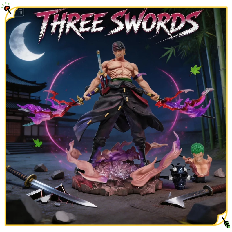 One Piece Roronoa Zoro Gk Figure Three Sword Style Interchangeable Head Pvc Anime Statue Model Collectible Desktop Decor For
One Piece Roronoa Zoro Gk Figure Three Sword Style Interchangeable Head Pvc Anime Statue Model Collectible Desktop Decor For