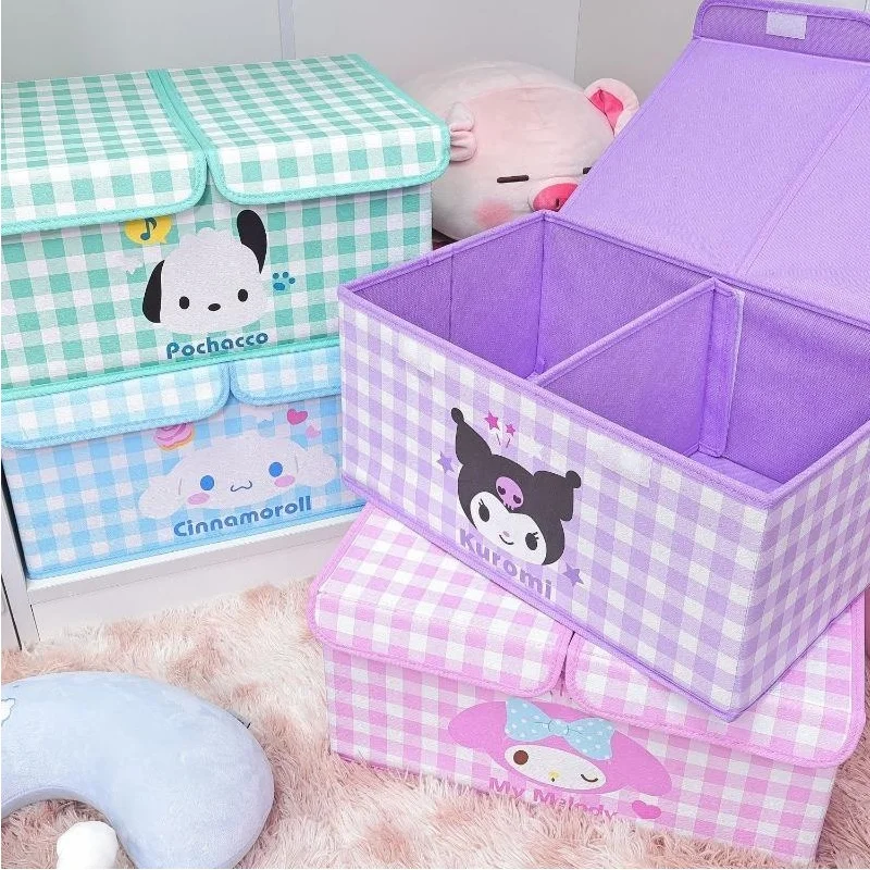 Kawaii cartoon Hello kittykuromiMy melody storage box dormitory underwear double-cover partition storage box wardrobe foldable
Kawaii cartoon Hello kittykuromiMy melody storage box dormitory underwear double-cover partition storage box wardrobe foldable