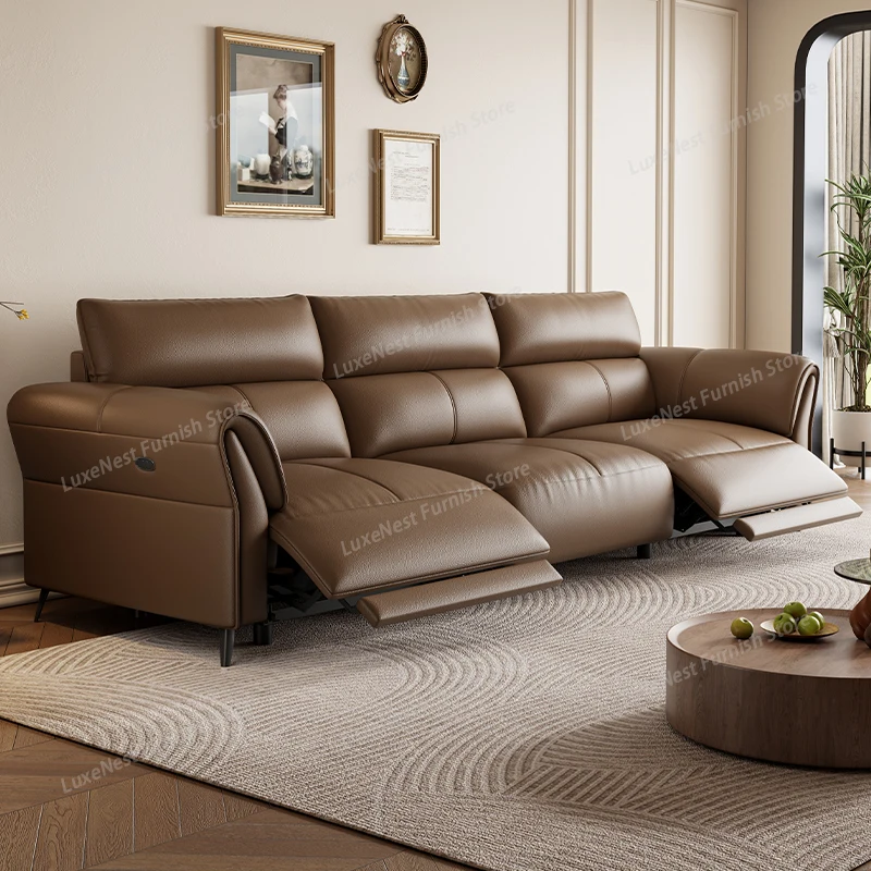 Italian Design Brown Sofas Electric Reclining Luxury Armchair Salon Sofas Puffs Double Lounges Divano 2 Posti Home Furniture
Italian Design Brown Sofas Electric Reclining Luxury Armchair Salon Sofas Puffs Double Lounges Divano 2 Posti Home Furniture