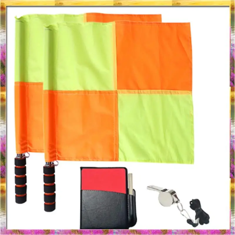 Budget-Friendly Soccer Referee Flag Set Red Yellow Cards With Notebook And Pencil Referee Stainless Steel Whistles With Lanyard
Budget-Friendly Soccer Referee Flag Set Red Yellow Cards With Notebook And Pencil Referee Stainless Steel Whistles With Lanyard