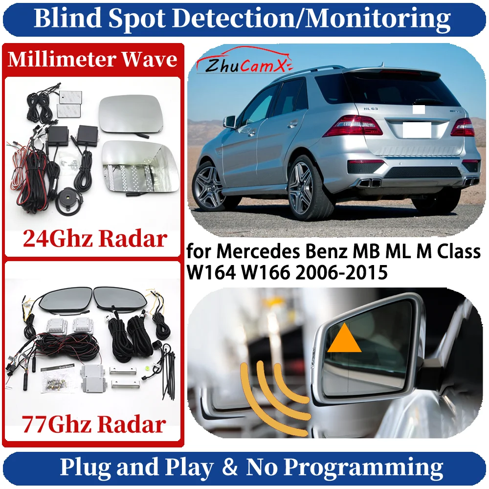 Blind Spot Monitoring/Detection System for Mercedes Benz MB ML M Class W164 W166 2006-2015 Night Driving Side Lane Change Assist
Blind Spot Monitoring/Detection System for Mercedes Benz MB ML M Class W164 W166 2006-2015 Night Driving Side Lane Change Assist