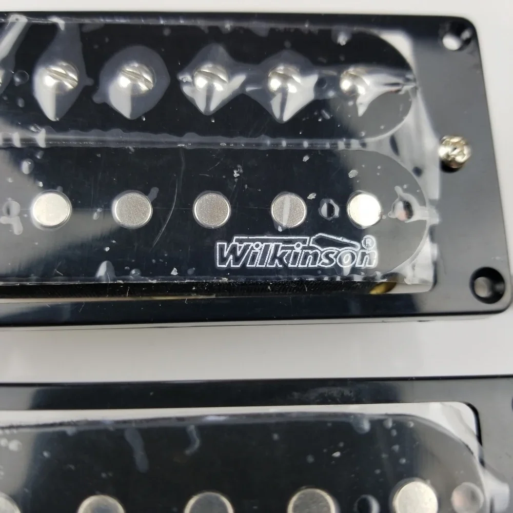 (Bridge & Neck Pair) Wilkinson Black open Double coil Electric Guitar Humbucker Pickups
(Bridge & Neck Pair) Wilkinson Black open Double coil Electric Guitar Humbucker Pickups