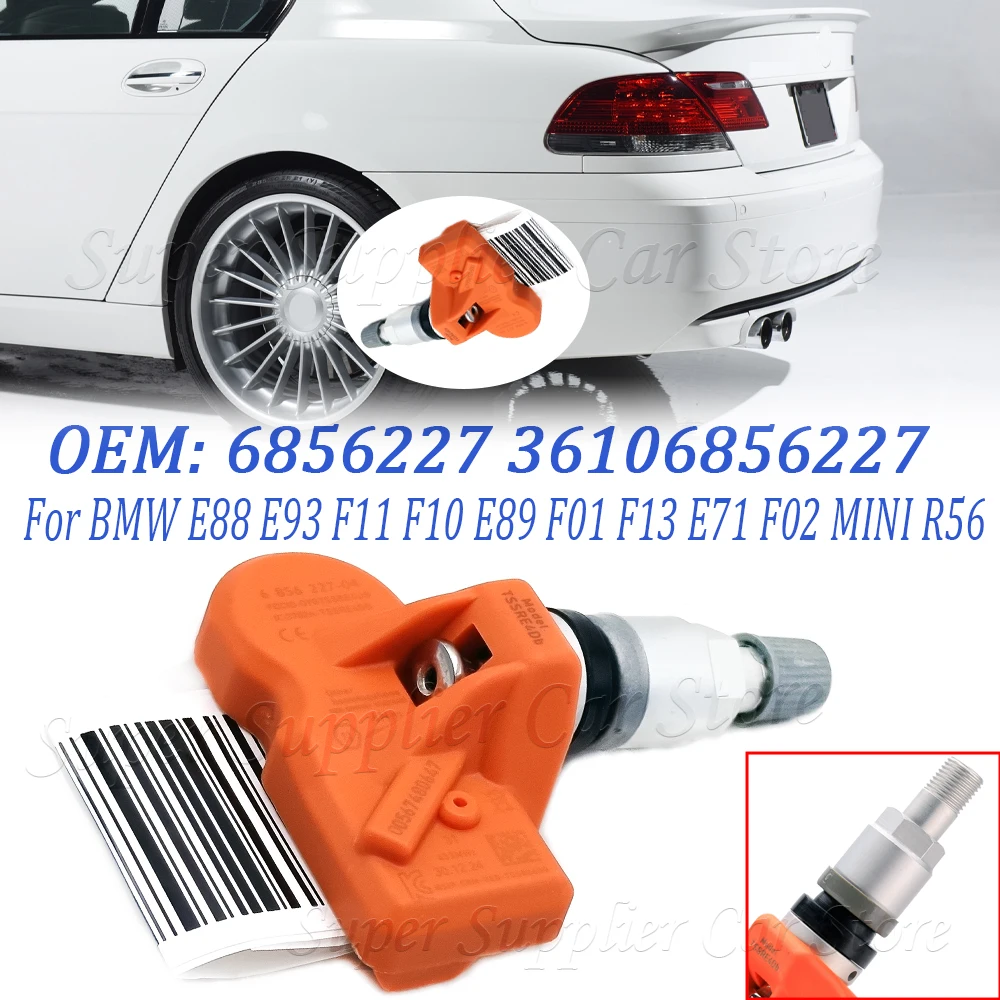 TPMS 433MHZ New Tire Pressure Monitoring Sensor For BMW E88 E93 F11 F10 E89 F01 F12 F13 E71 F02 MINI R56 6856227 6874829 6790054
TPMS 433MHZ New Tire Pressure Monitoring Sensor For BMW E88 E93 F11 F10 E89 F01 F12 F13 E71 F02 MINI R56 6856227 6874829 6790054