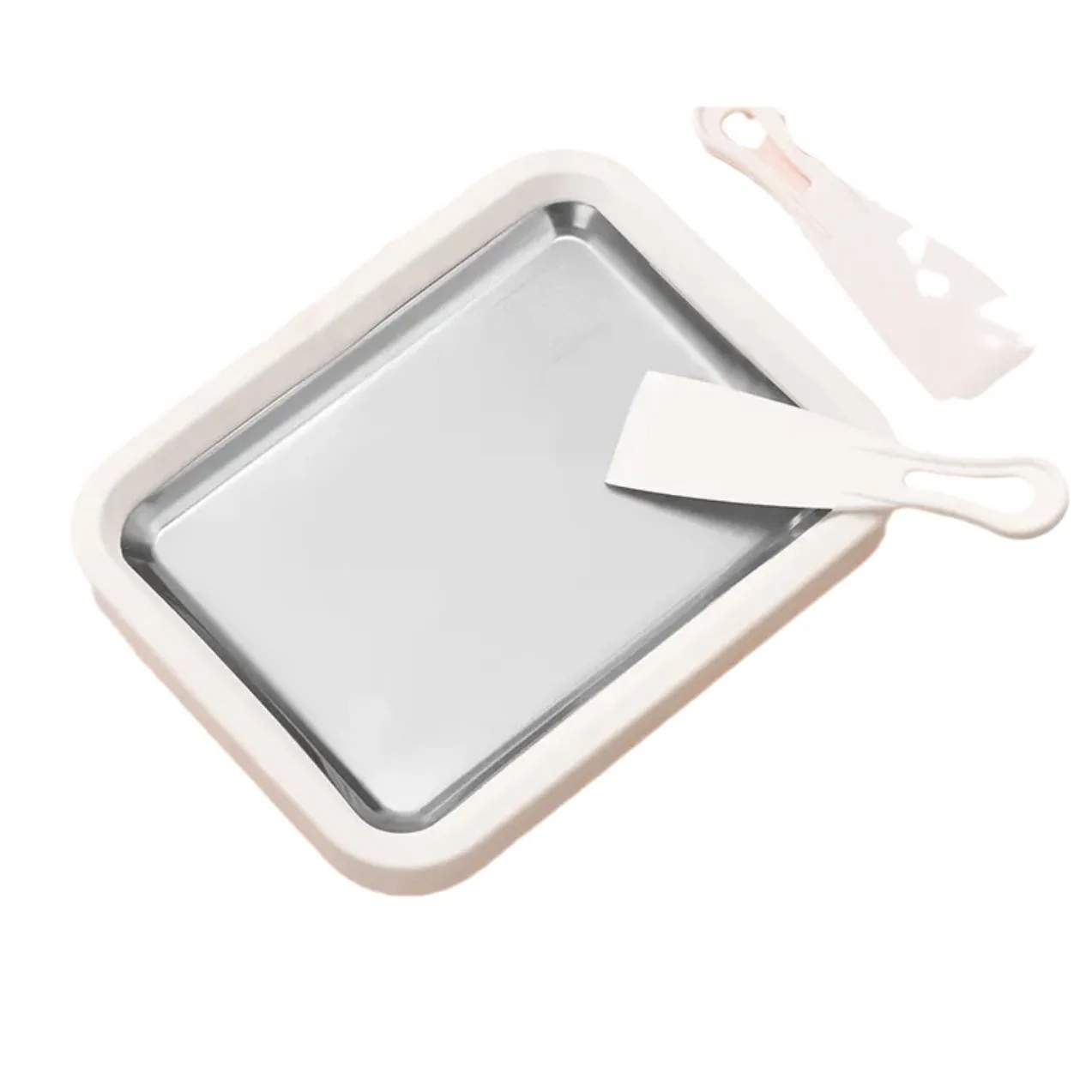 Small household DIY yogurt ice cream machine pluggless smoothie frying pan new children's deep-frying ice pan tool made of metal
Small household DIY yogurt ice cream machine pluggless smoothie frying pan new children's deep-frying ice pan tool made of metal