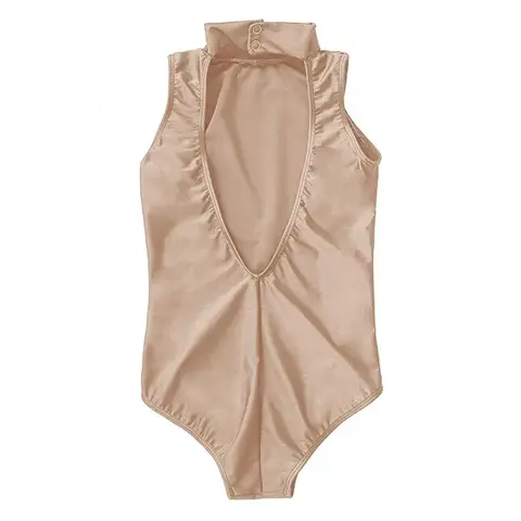 AOYLISEY-Justaucorps de ballet pour enfants, dos ouvert, col roulé en fibre, barboteuse Aqdex pour tout-petits, costume de danse, olympiques pour filles