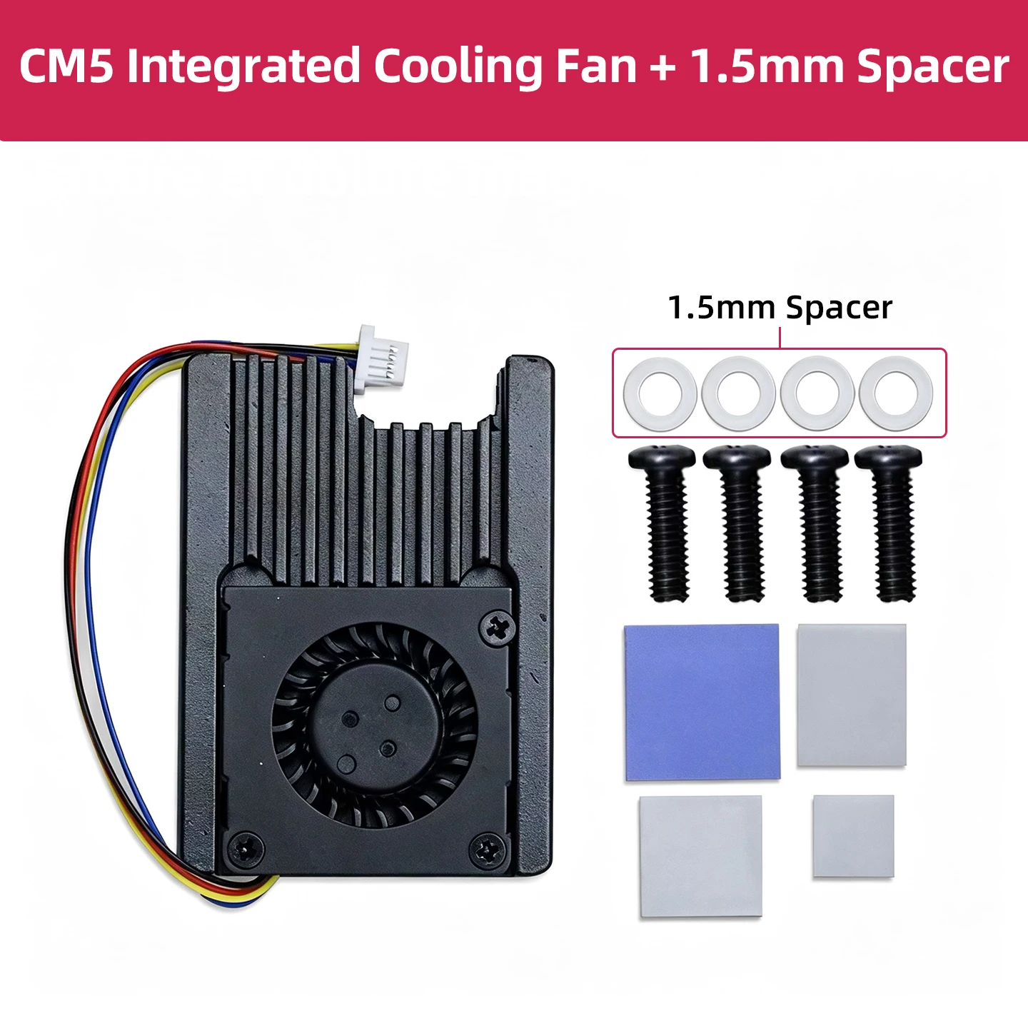 Raspberry Pi CM5 Heatsink Cooling With PWM Speed-regulated Fan 1.5mm Separation Post For Raspberry PI CM5
Raspberry Pi CM5 Heatsink Cooling With PWM Speed-regulated Fan 1.5mm Separation Post For Raspberry PI CM5