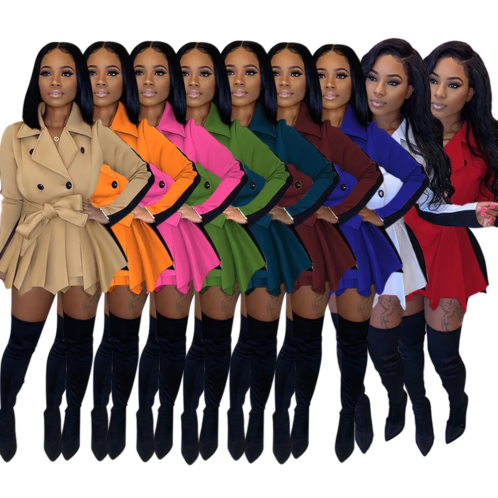 Women Dress Autumn Winter Fashion Solid Color Long-Sleeved Thick Women'S Coat With Package Hip Dress Casual Women Blazer Dress
Women Dress Autumn Winter Fashion Solid Color Long-Sleeved Thick Women'S Coat With Package Hip Dress Casual Women Blazer Dress