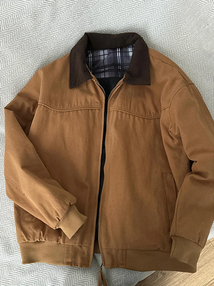 Мужская бейсбольная куртка i Color Barnie с воротником Cleanfit, в американском стиле Detroit Workwear, из полиэфирного волокна, с длинными рукавами
Мужская бейсбольная куртка i Color Barnie с воротником Cleanfit, в американском стиле Detroit Workwear, из полиэфирного волокна, с длинными рукавами