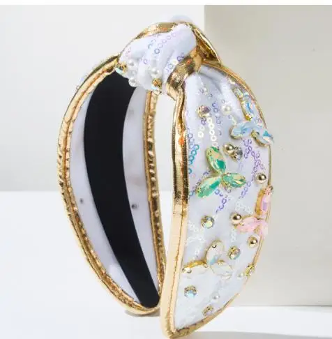 Elegant Knotted Headband For Women Wide Brimmed Fashion Hair Accessory Rhinestone Bead Embellished Gold Trimmed Daily Wear
Elegant Knotted Headband For Women Wide Brimmed Fashion Hair Accessory Rhinestone Bead Embellished Gold Trimmed Daily Wear