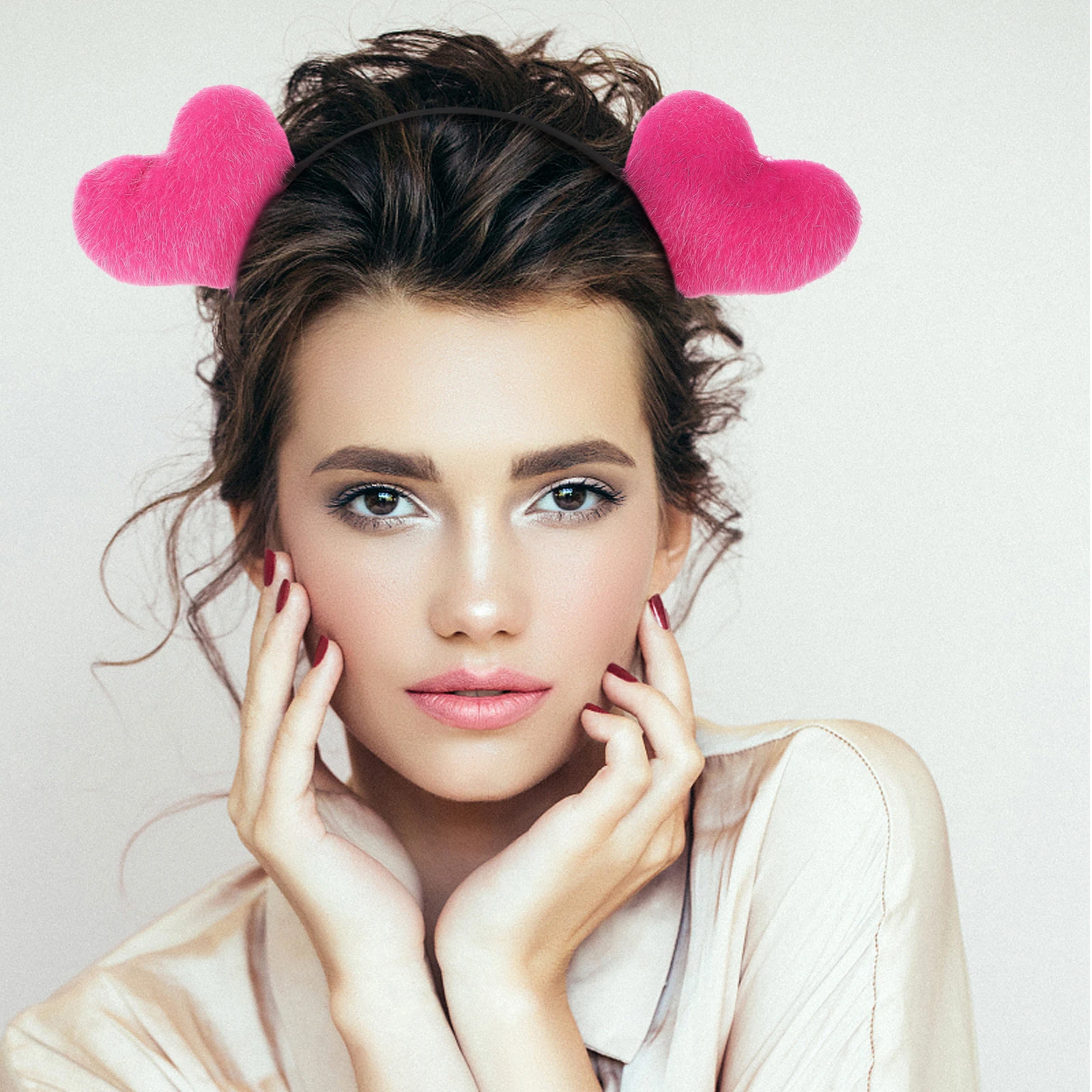 6Pcs Heart Shaped Headb Girls Women Cloth Breathable Daily Party Accessories Valentine Events Hair Hoop Stylish Design Hair Care
6Pcs Heart Shaped Headb Girls Women Cloth Breathable Daily Party Accessories Valentine Events Hair Hoop Stylish Design Hair Care