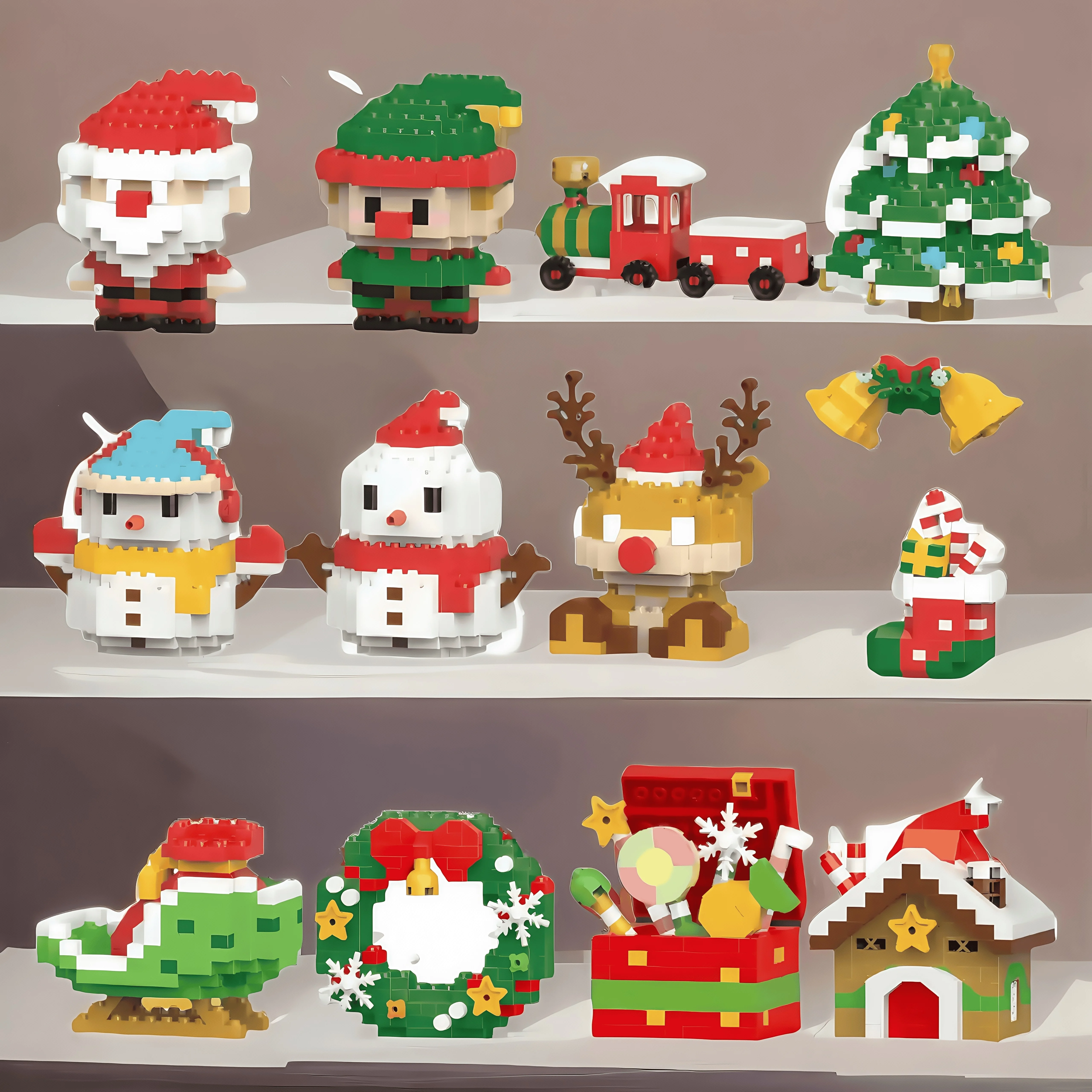 12Pcs Christmas Series Small Particle Building Blocks Cute Cartoon Models Assembly Toys Creative Gift Desktop Ornaments
12Pcs Christmas Series Small Particle Building Blocks Cute Cartoon Models Assembly Toys Creative Gift Desktop Ornaments