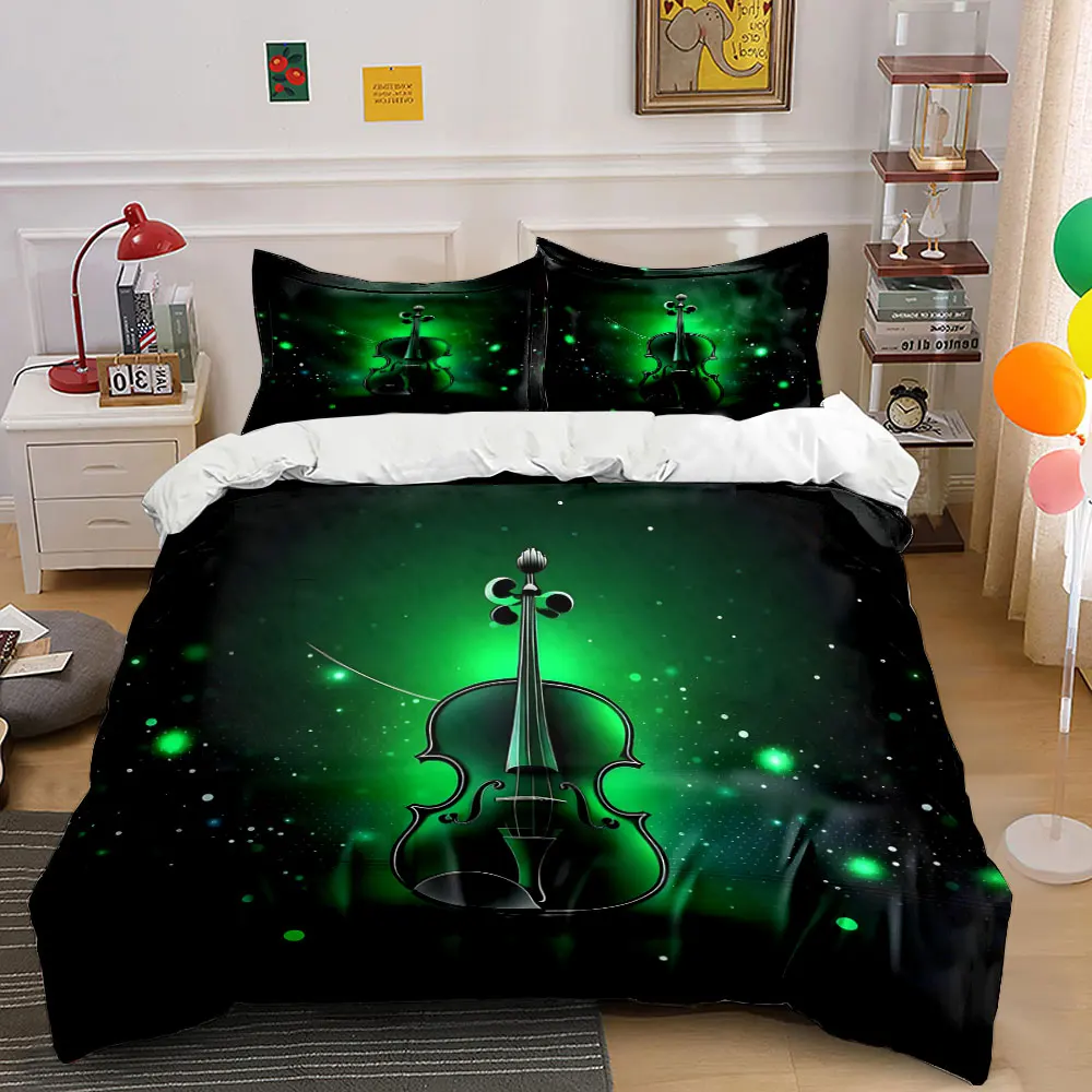 Glowing Violin in Green Light Bedding Set for Kids Luxury Gift 3pcs Digital Print Comforter Set Soft Comfortable Breathable
Glowing Violin in Green Light Bedding Set for Kids Luxury Gift 3pcs Digital Print Comforter Set Soft Comfortable Breathable
