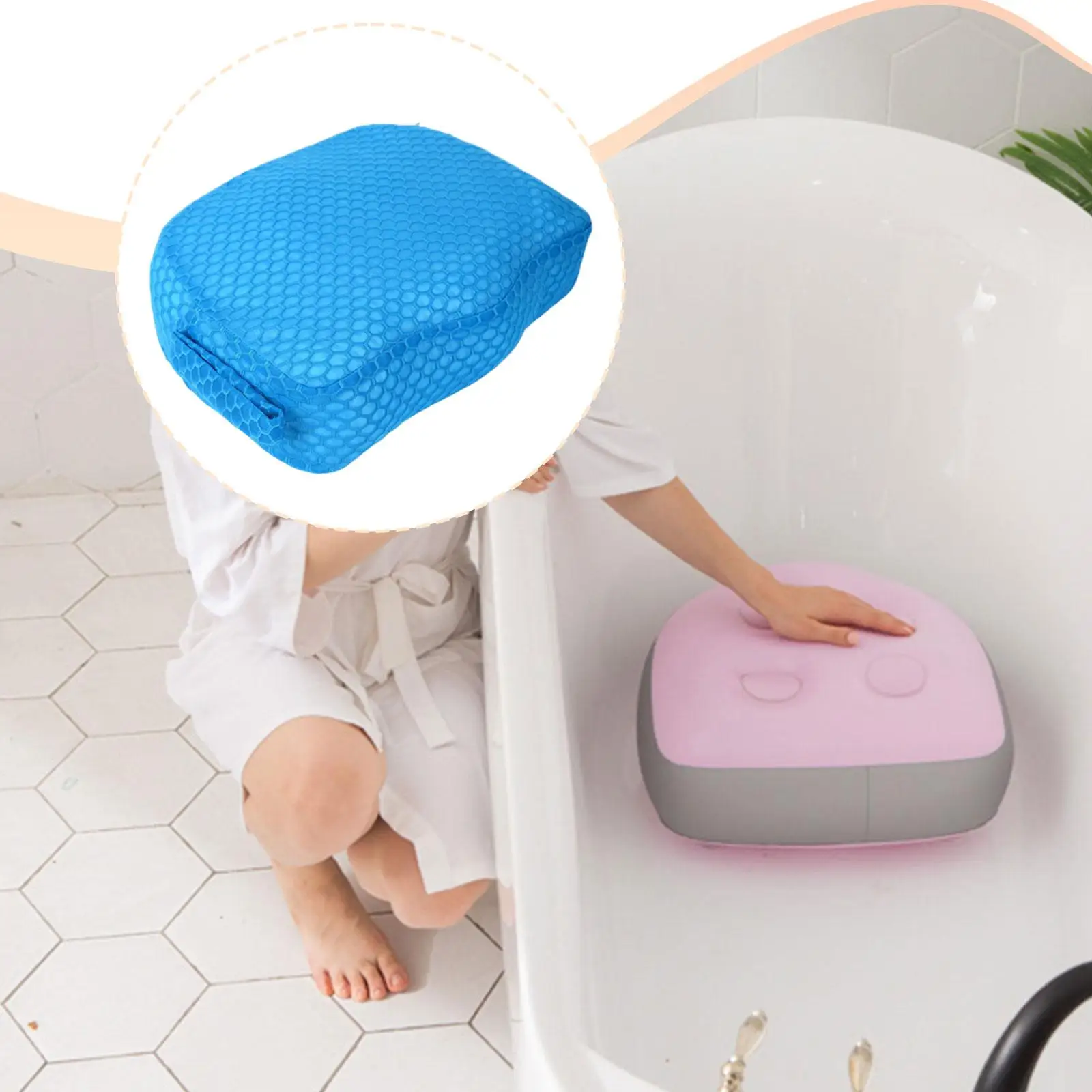 Hot Tub Booster Seat Portable Thickened Comfort Cushion Removable Cover Non Slip Bottom for Hotel Pools Bathtubs Indoor Outdoor
Hot Tub Booster Seat Portable Thickened Comfort Cushion Removable Cover Non Slip Bottom for Hotel Pools Bathtubs Indoor Outdoor