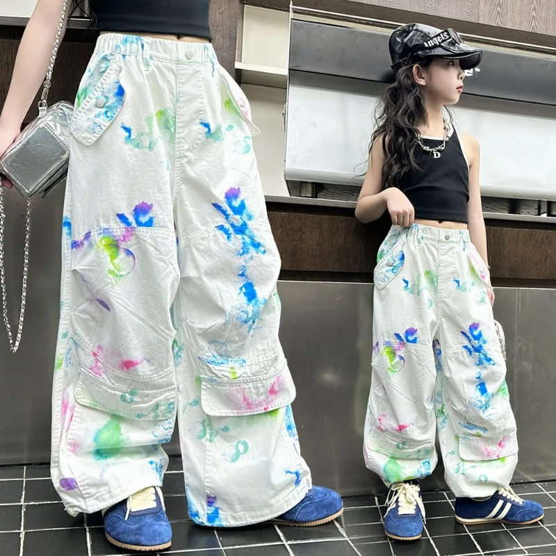 Girls' Thin Pants 2025 New Children's Summer Korean Version Loose Straight Leg Fashionable Casual Pants for 4-14 Years Old
Girls' Thin Pants 2025 New Children's Summer Korean Version Loose Straight Leg Fashionable Casual Pants for 4-14 Years Old