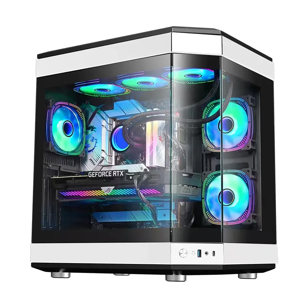 Latest ATX Rgb Case Desktop Gaming PC Cabinet Gaming PC Chassis MINI-ITX/M-ATX Full View Side Panel Temper Glass Computer Case
Latest ATX Rgb Case Desktop Gaming PC Cabinet Gaming PC Chassis MINI-ITX/M-ATX Full View Side Panel Temper Glass Computer Case