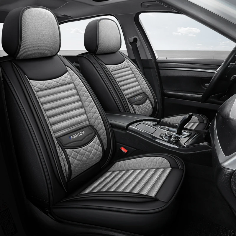 Front Row Double Seat, Luxurious Pu Leather and Linen All-Inclusive Car Seat Cover, Universal, Breathable, Durable, Suitable for All Seasons, Fits the Seat Well, Easy to Clean, with Three-Dimensional Fixed Lumbar Support and Wing Support, Enhances Driving
Front Row Double Seat, Luxurious Pu Leather and Linen All-Inclusive Car Seat Cover, Universal, Breathable, Durable, Suitable for All Seasons, Fits the Seat Well, Easy to Clean, with Three-Dimensional Fixed Lumbar Support and Wing Support, Enhances Driving