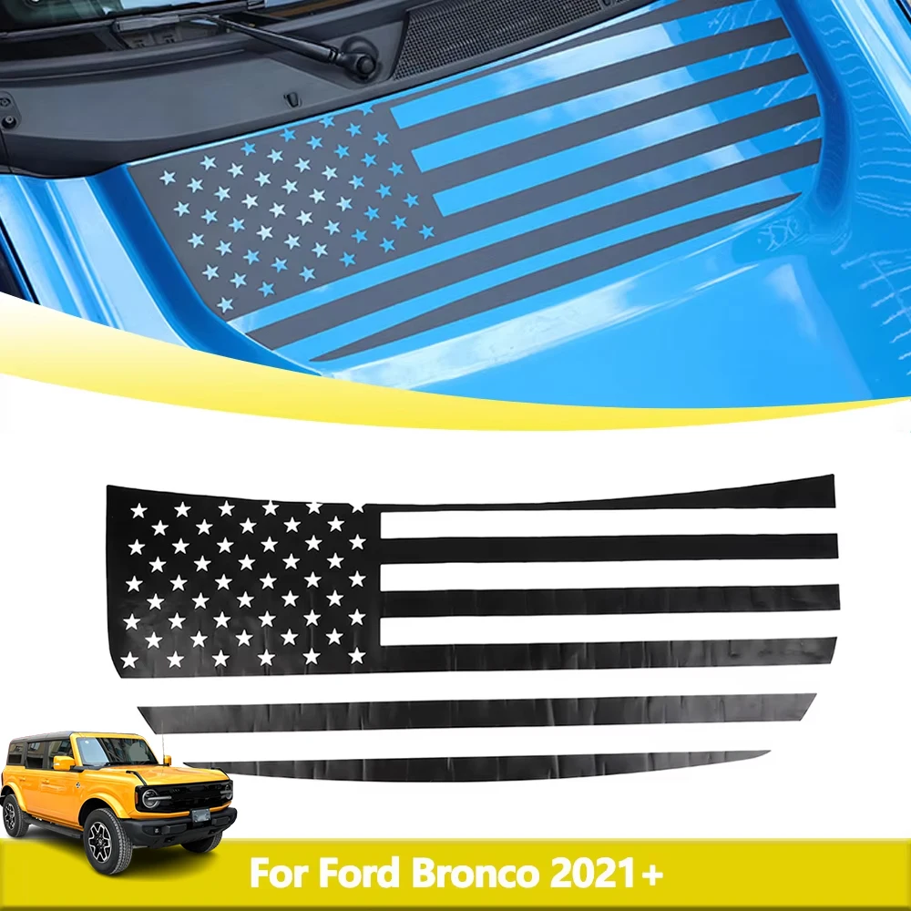 Front Engine Hood Sticker Decoration Cover Trim for Ford Bronco 2021-2024 Bonnet American Flag Decal PVC Car Styling Accessories
Front Engine Hood Sticker Decoration Cover Trim for Ford Bronco 2021-2024 Bonnet American Flag Decal PVC Car Styling Accessories