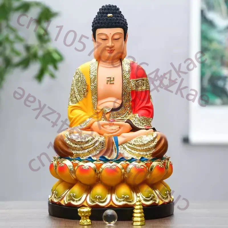 Resin Colored Clothes of Sakyamuni Buddha, Pharmacist, Household Sanbao Buddha, Weighing 5 kg Buddha Statue
Resin Colored Clothes of Sakyamuni Buddha, Pharmacist, Household Sanbao Buddha, Weighing 5 kg Buddha Statue