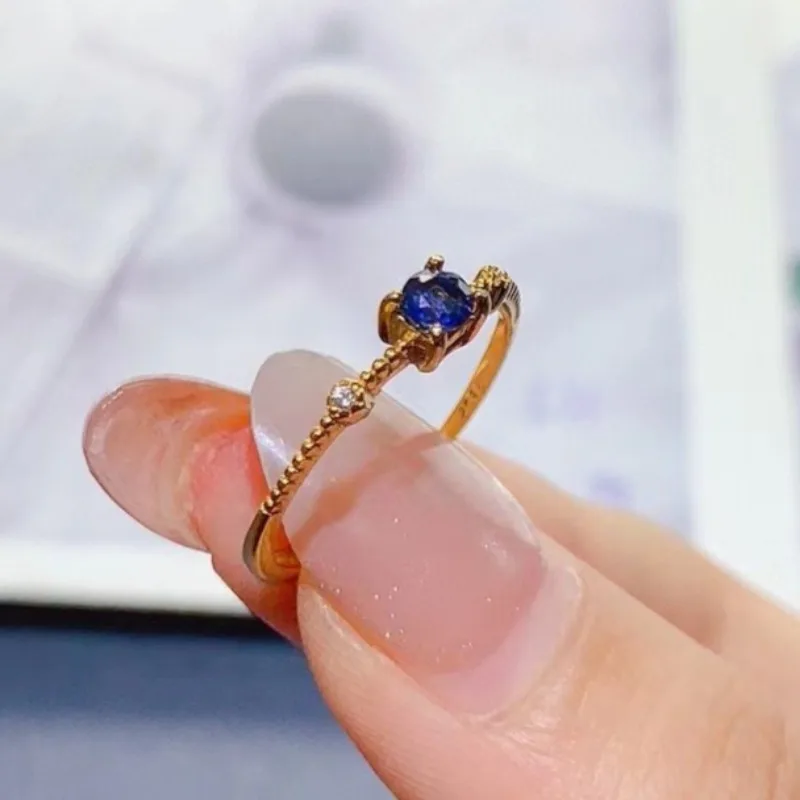 Тонкое кольцо из серебра 925 пробы с натуральным сапфиром, кольцо для девочки, 3,5 мм, 0,2 карата, ювелирные изделия из натурального синего сапфира с покрытием из 18-каратного золота
Тонкое кольцо из серебра 925 пробы с натуральным сапфиром, кольцо для девочки, 3,5 мм, 0,2 карата, ювелирные изделия из натурального синего сапфира с покрытием из 18-каратного золота