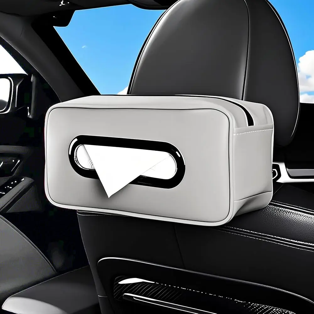 Car Tissue Holder - Universal Soft PU Leather Box with Quick-Release Clip for SUV/Truck/SUV, Extra Large Design Tissue Box S
Car Tissue Holder - Universal Soft PU Leather Box with Quick-Release Clip for SUV/Truck/SUV, Extra Large Design Tissue Box S