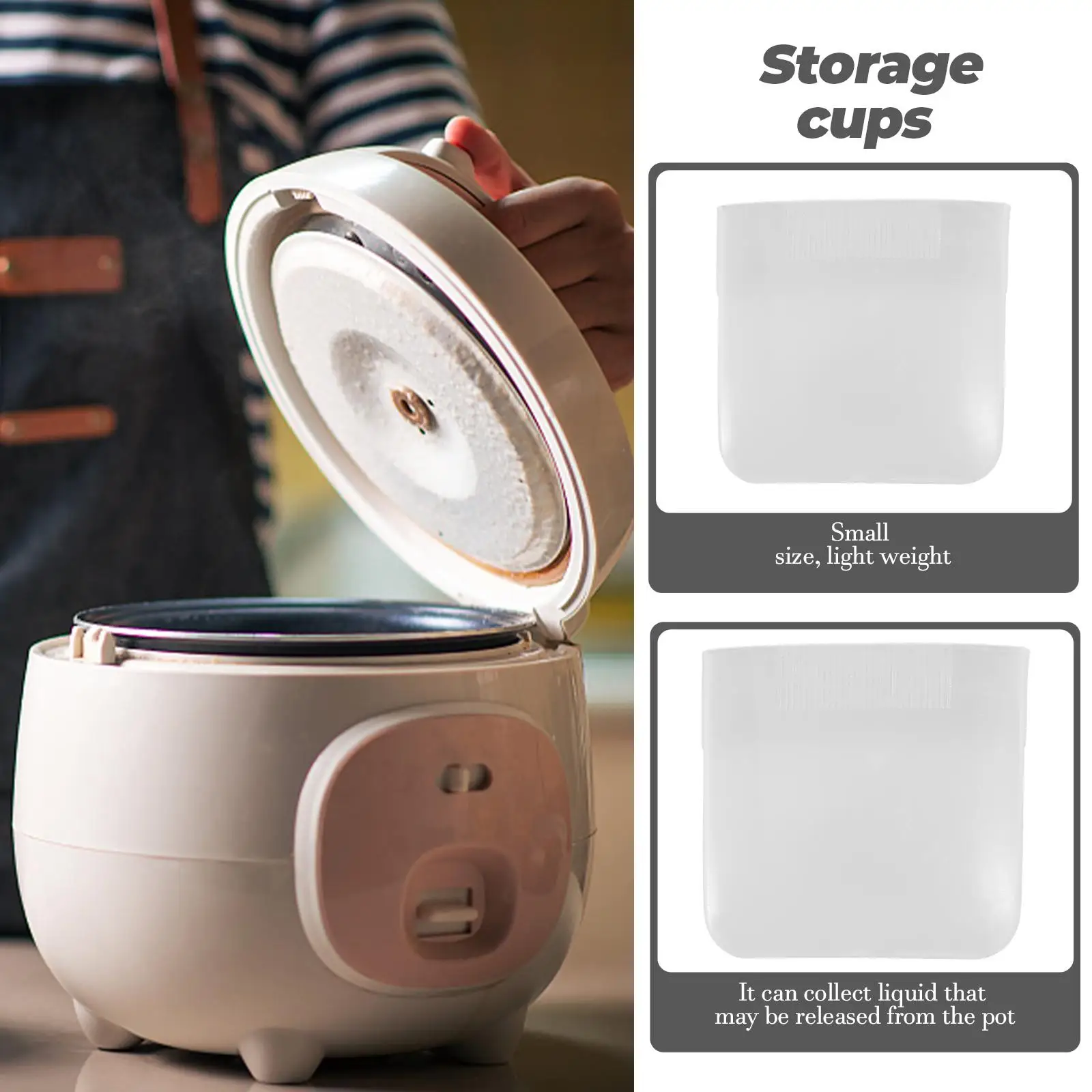 10pcs Rice Cooker Condensation Collector Cups Replacement Universal Storage Plastic Accessories Kitchen Tools
10pcs Rice Cooker Condensation Collector Cups Replacement Universal Storage Plastic Accessories Kitchen Tools