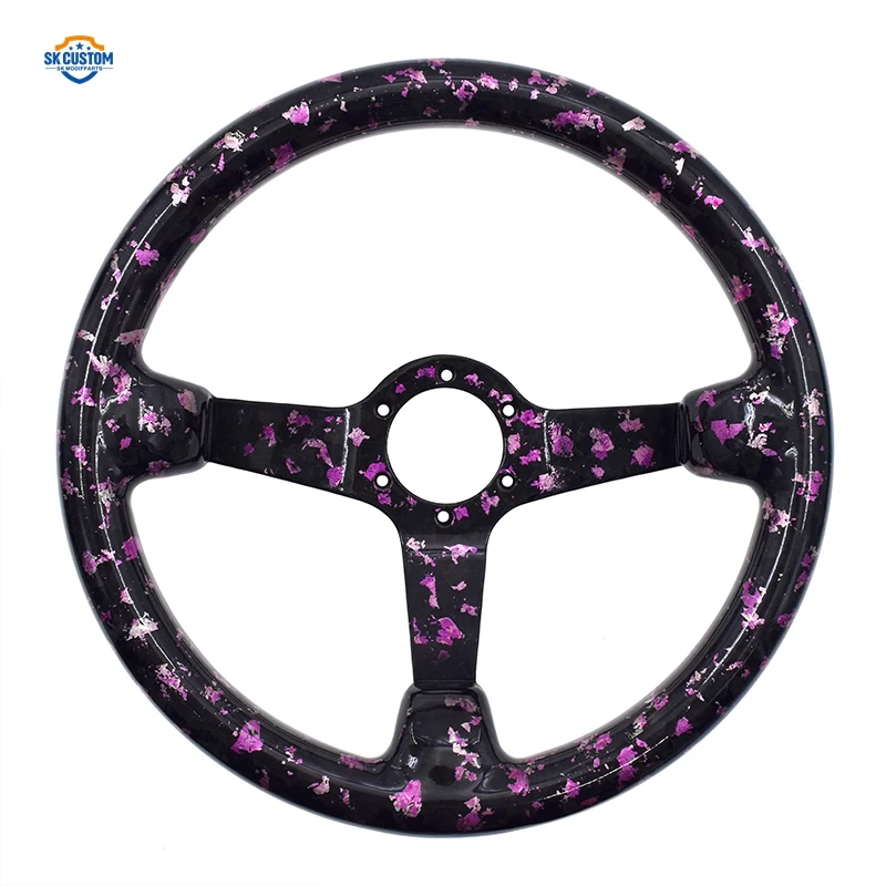 Purple Carbon Fiber Car Steering Wheel 14inch 350MM Racing Sport Deep Steering Wheel
Purple Carbon Fiber Car Steering Wheel 14inch 350MM Racing Sport Deep Steering Wheel